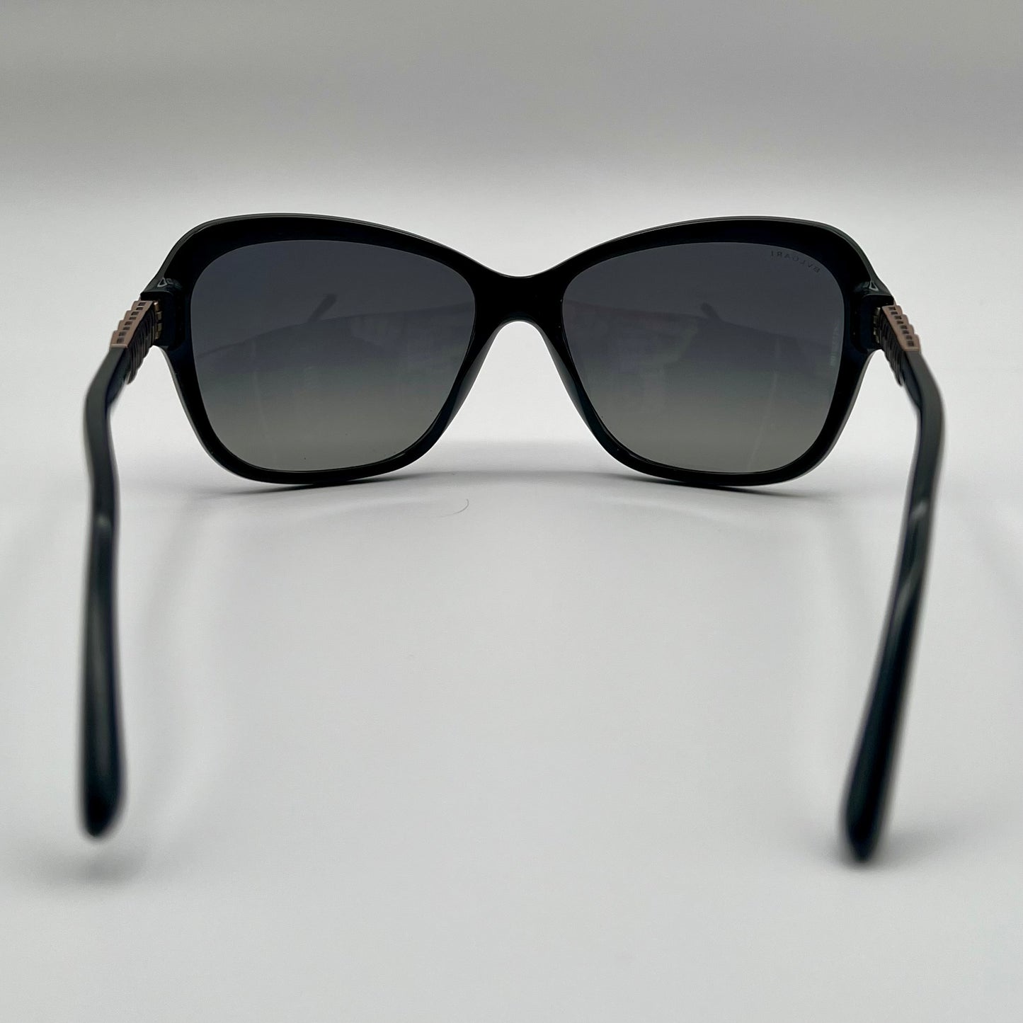Bvlgari 8142-B Women’s Sunglasses – Black with Crystal Detail