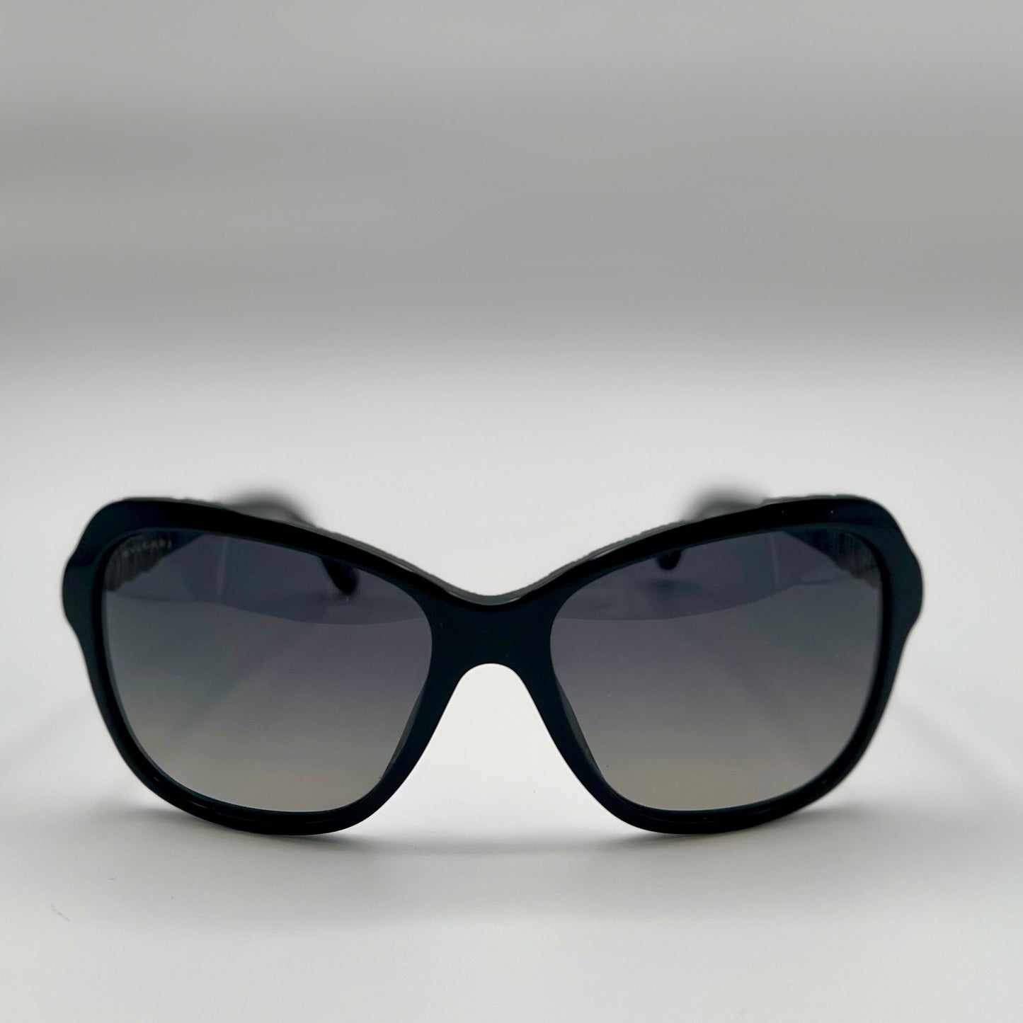 Bvlgari 8142-B Women’s Sunglasses – Black with Crystal Detail