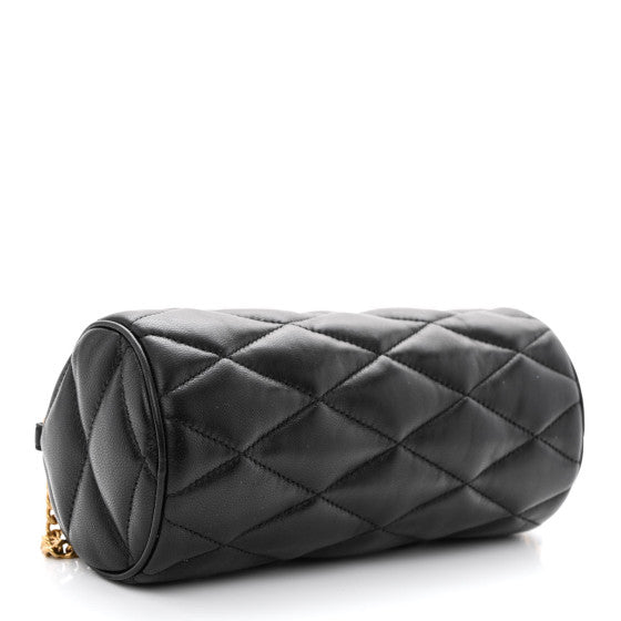 Saint Laurent Sade Quilted Leather Tube Bag