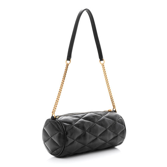 Saint Laurent Sade Quilted Leather Tube Bag