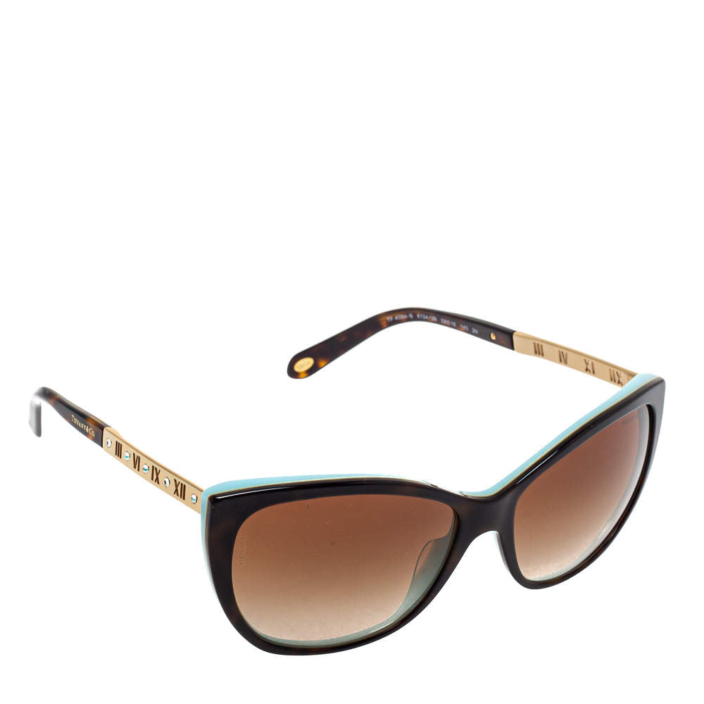 Tiffany & Co. Atlas Cat Eye Sunglasses Brown