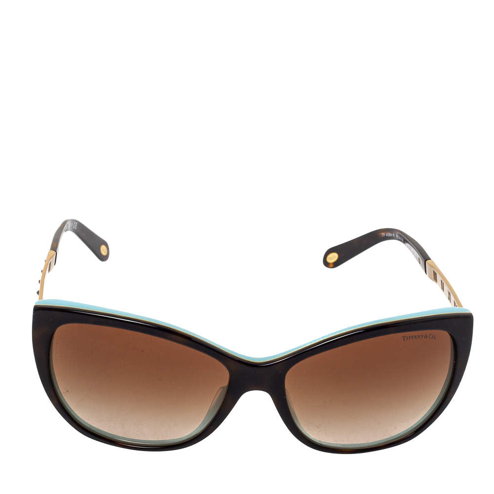Tiffany & Co. Atlas Cat Eye Sunglasses Brown