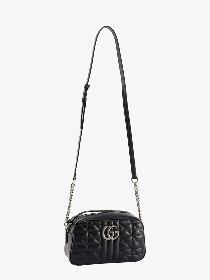 GUCCI GG Marmont Medium Shoulder Bag Black