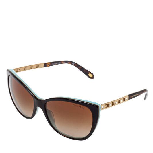 Tiffany & Co. Atlas Cat Eye Sunglasses Brown
